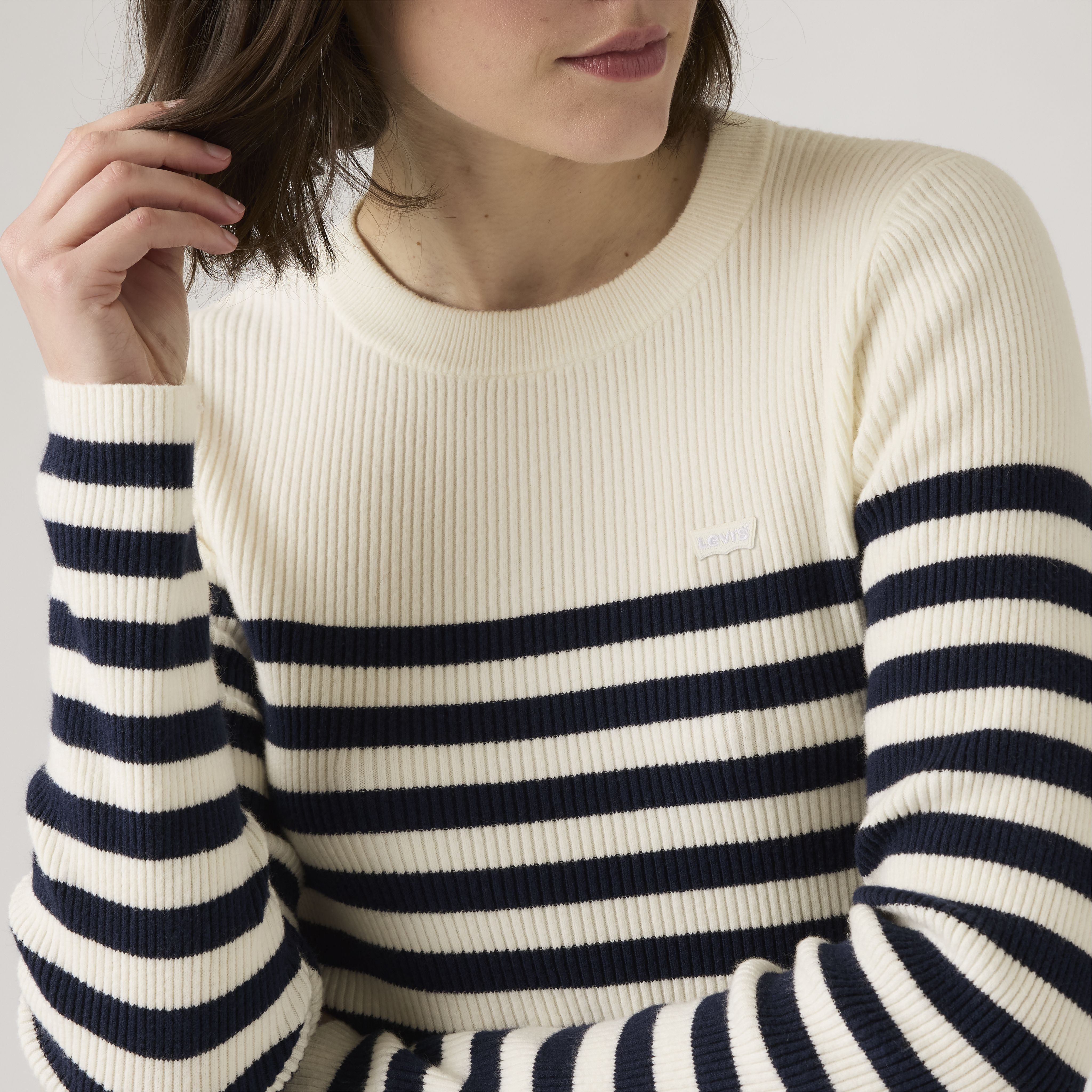 Crewneck Rib Sweater 4