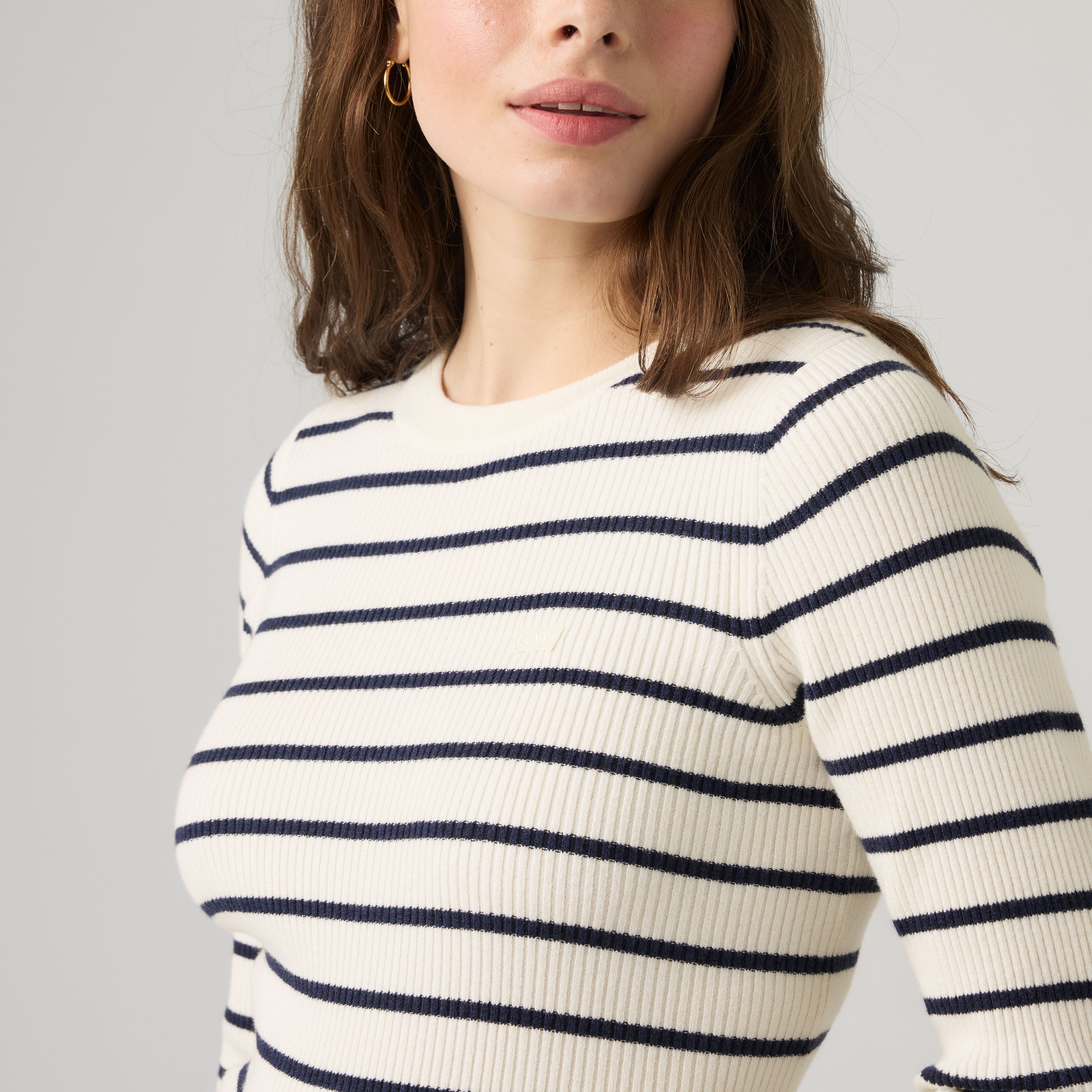 Crewneck Rib Sweater 2