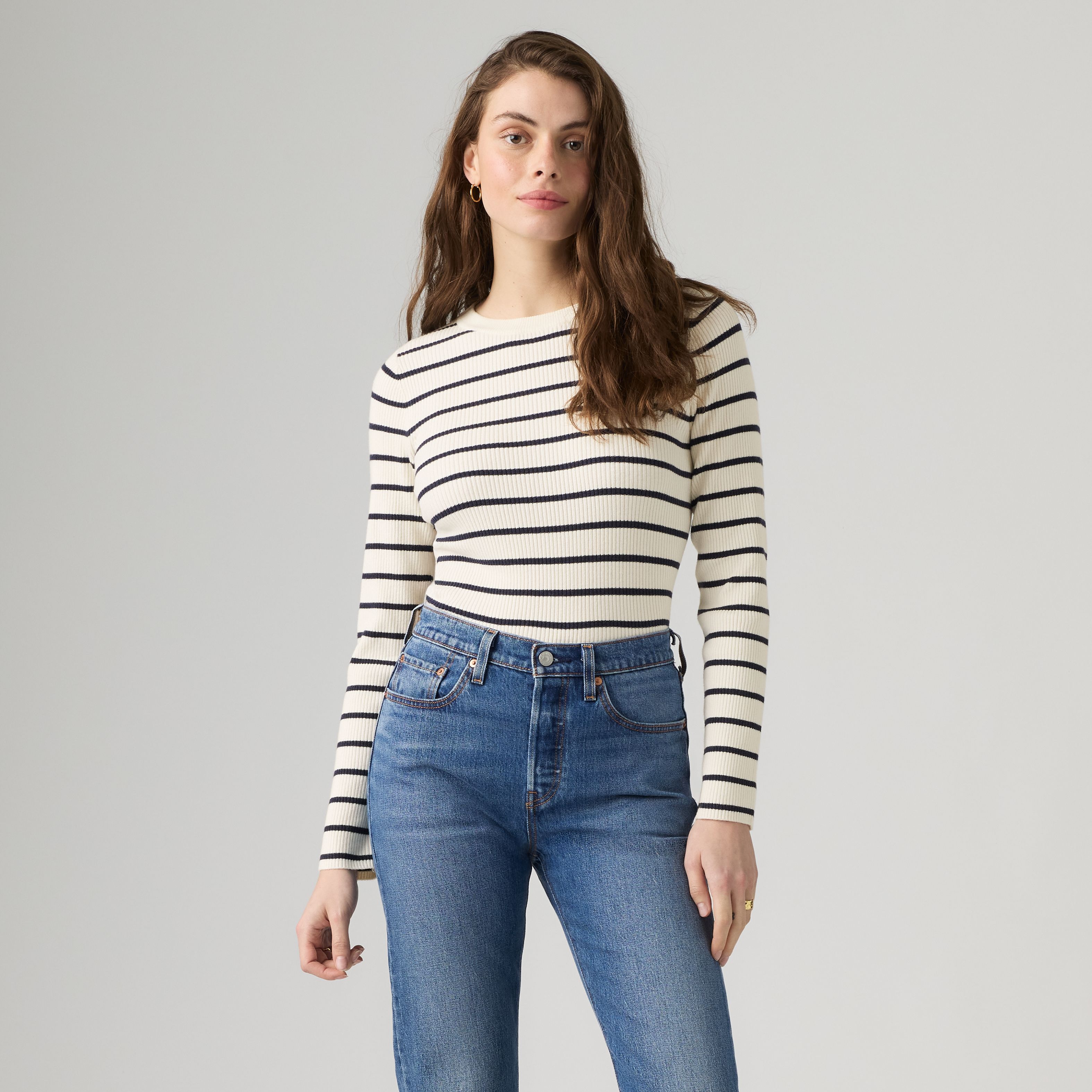 Crewneck Rib Sweater 3