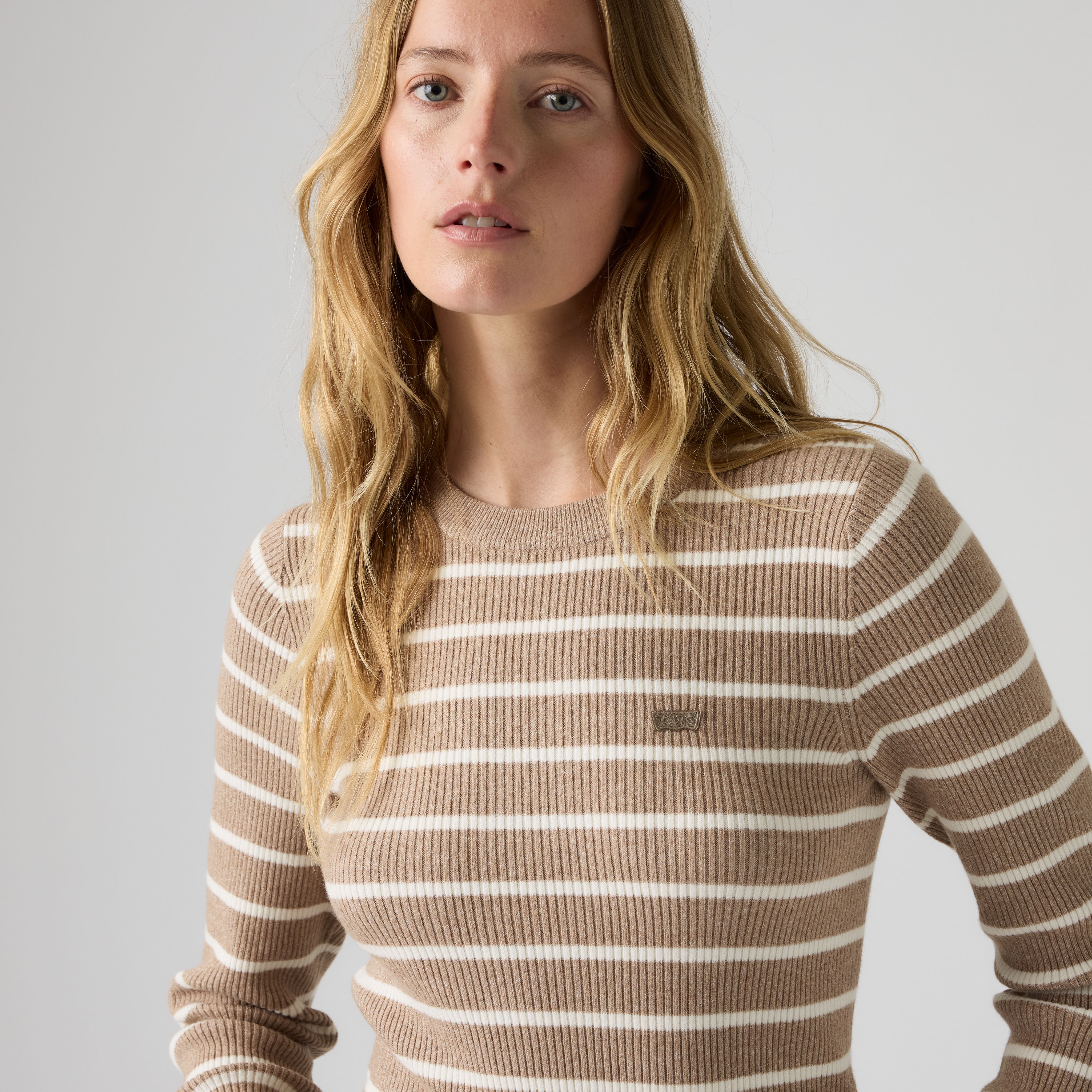 Crewneck Rib Sweater 2