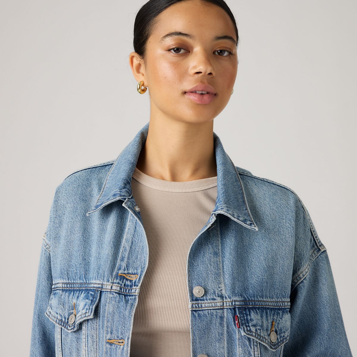 90s Trucker Jacket — Soft As Butter - Blue