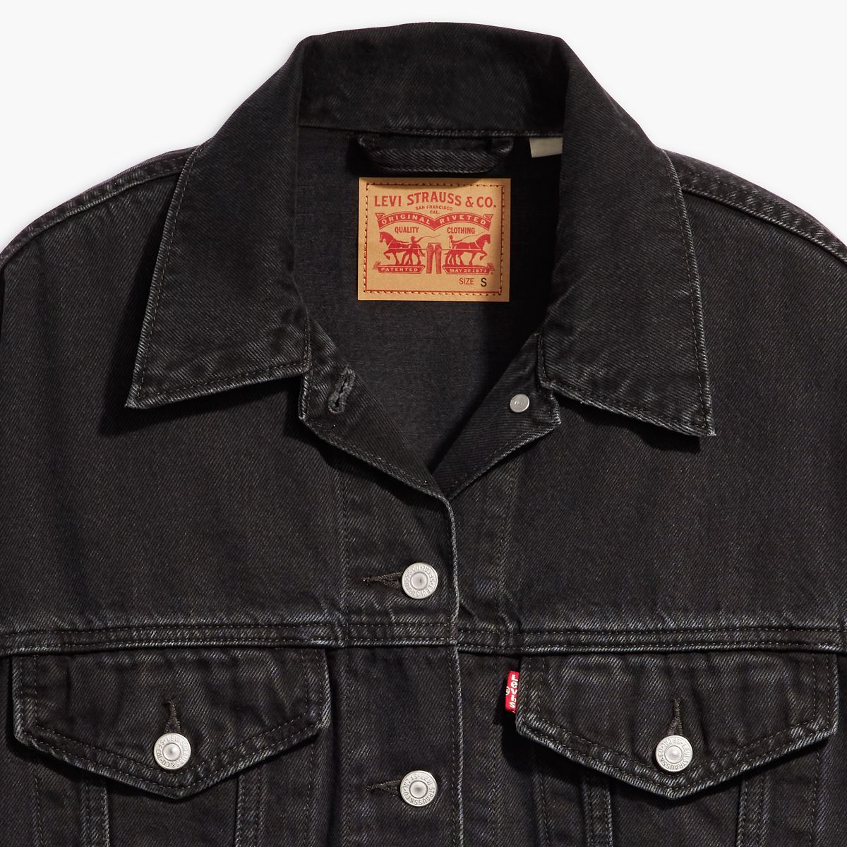 90s Trucker Jacket — Road Less Traveled - Black