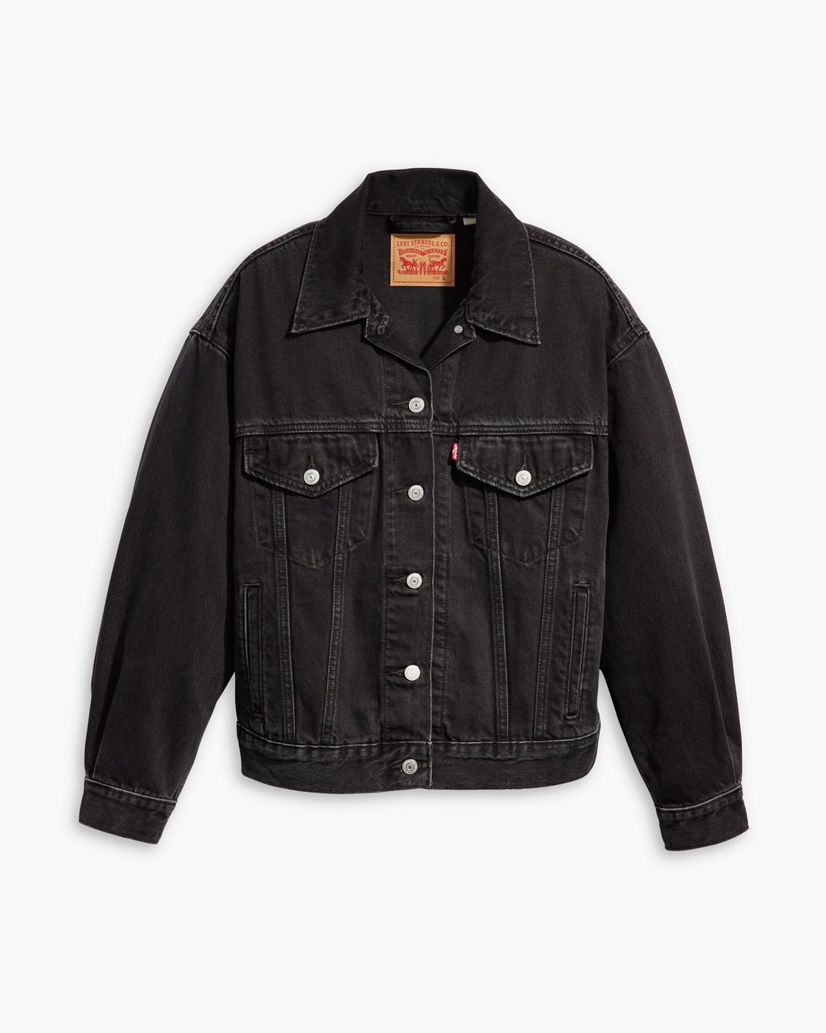 90s Trucker Jacket — Road Less Traveled - Black