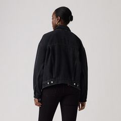 90s Trucker Jacket — Road Less Traveled - Black 4