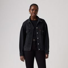 90s Trucker Jacket — Road Less Traveled - Black 3