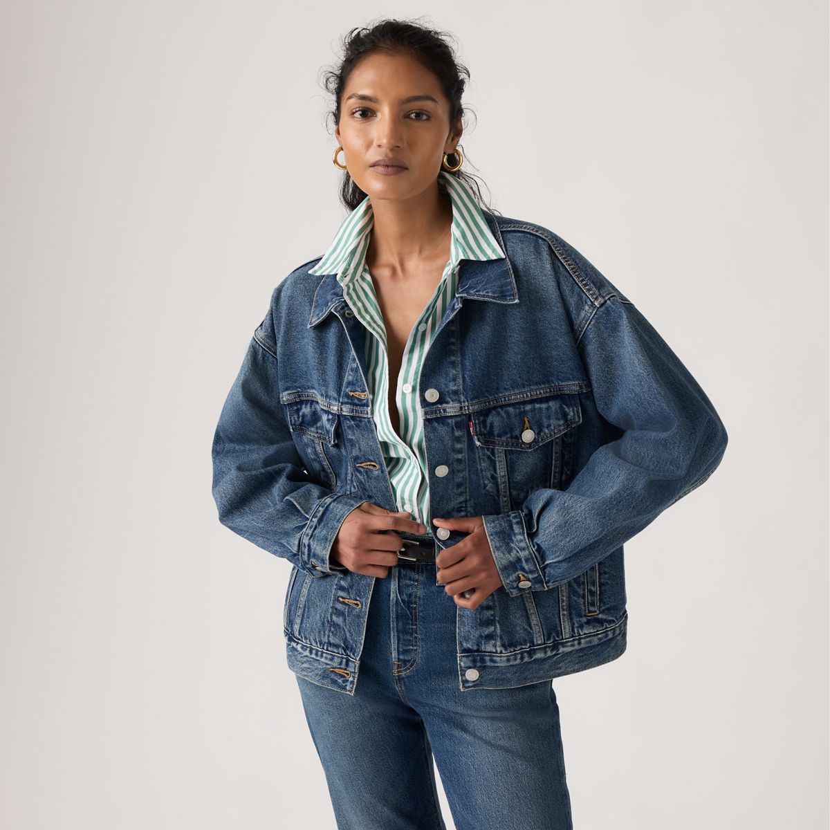 90s Trucker Jacket — Wonder Why - Dark Wash