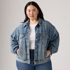 '90s Trucker Jacket (Plus Size) — Turning Heads - Light Wash 1