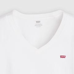 V-Neck T-Shirt (Plus Size) — Bright White - White 6