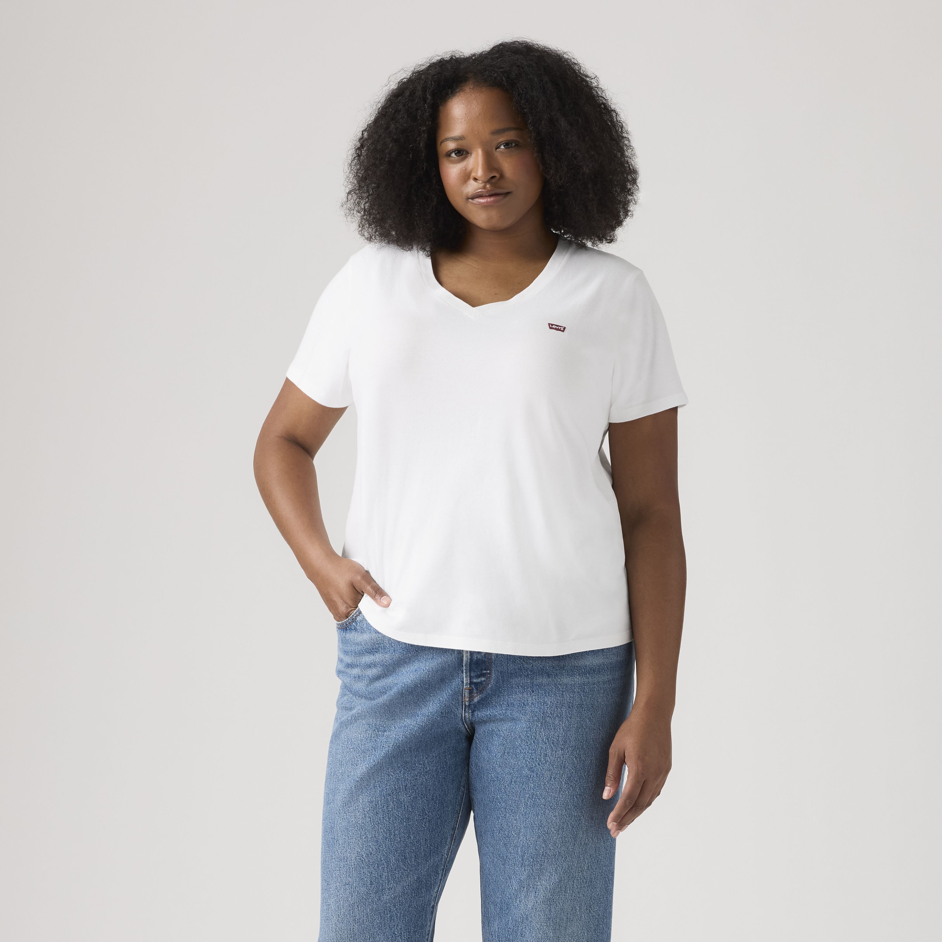 V-Neck T-Shirt (Plus Size) 2