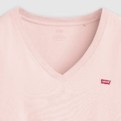 V-Neck T-Shirt (Plus Size) — Potpourri - Pink 6