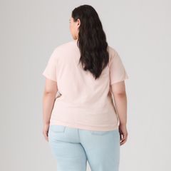 V-Neck T-Shirt (Plus Size) — Potpourri - Pink 4