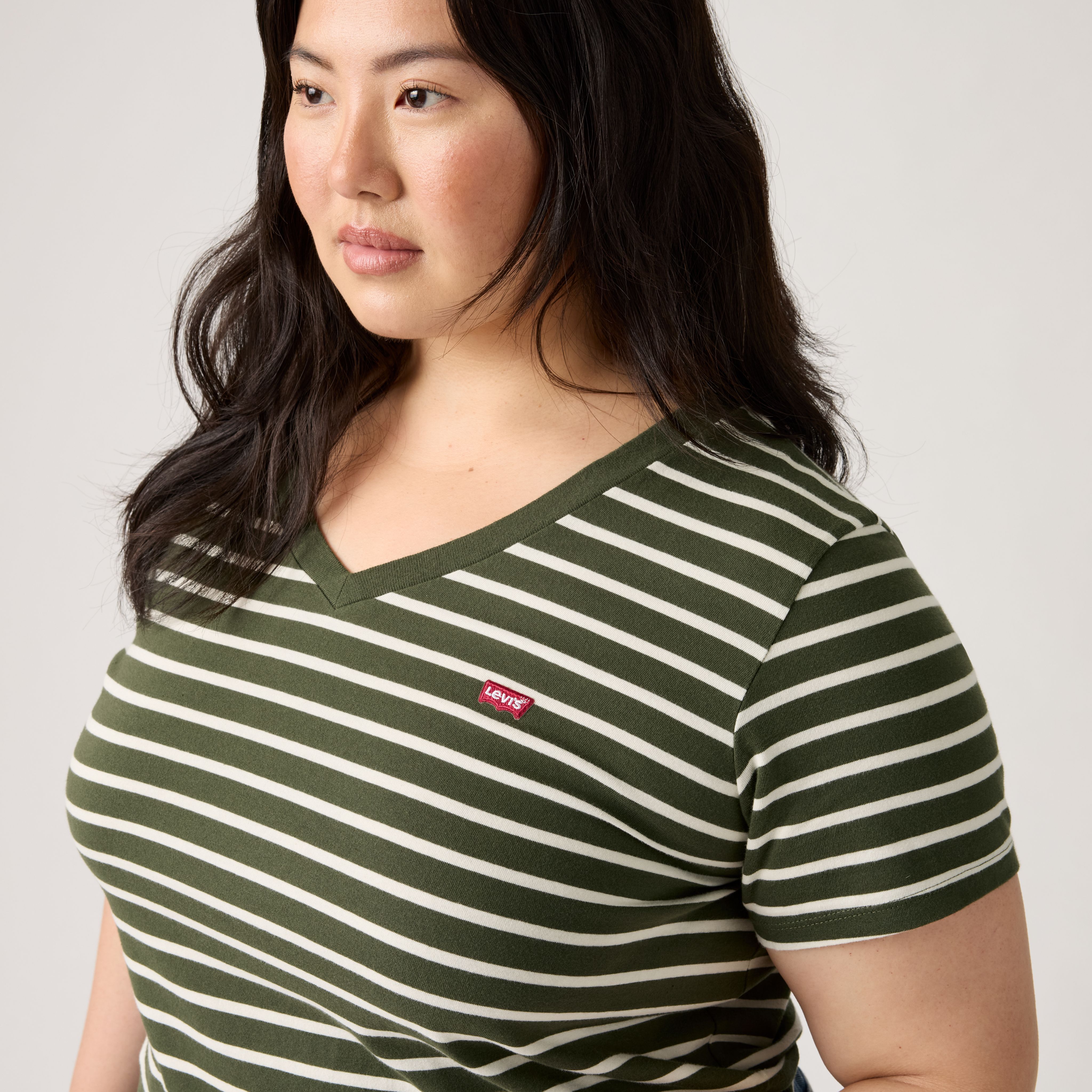 Camiseta con cuello de pico (talla extragrande) 2