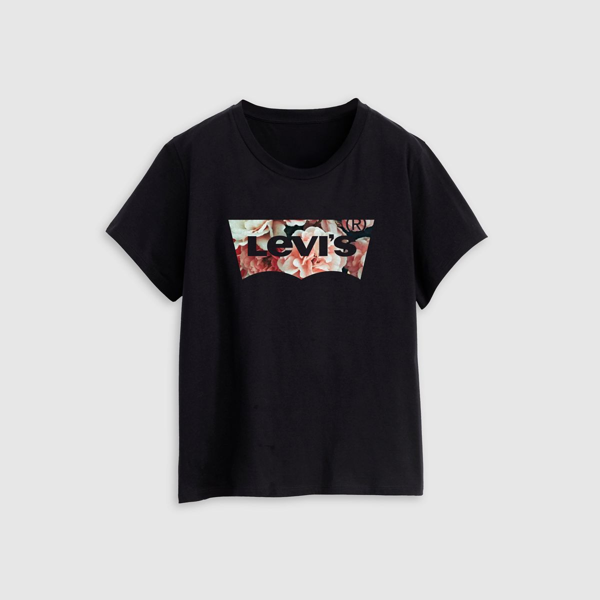 V-Neck T-Shirt (Plus Size) — Hummingbird Mineral Black - Black
