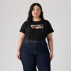 V-Neck T-Shirt (Plus Size) — Hummingbird Mineral Black - Black 3