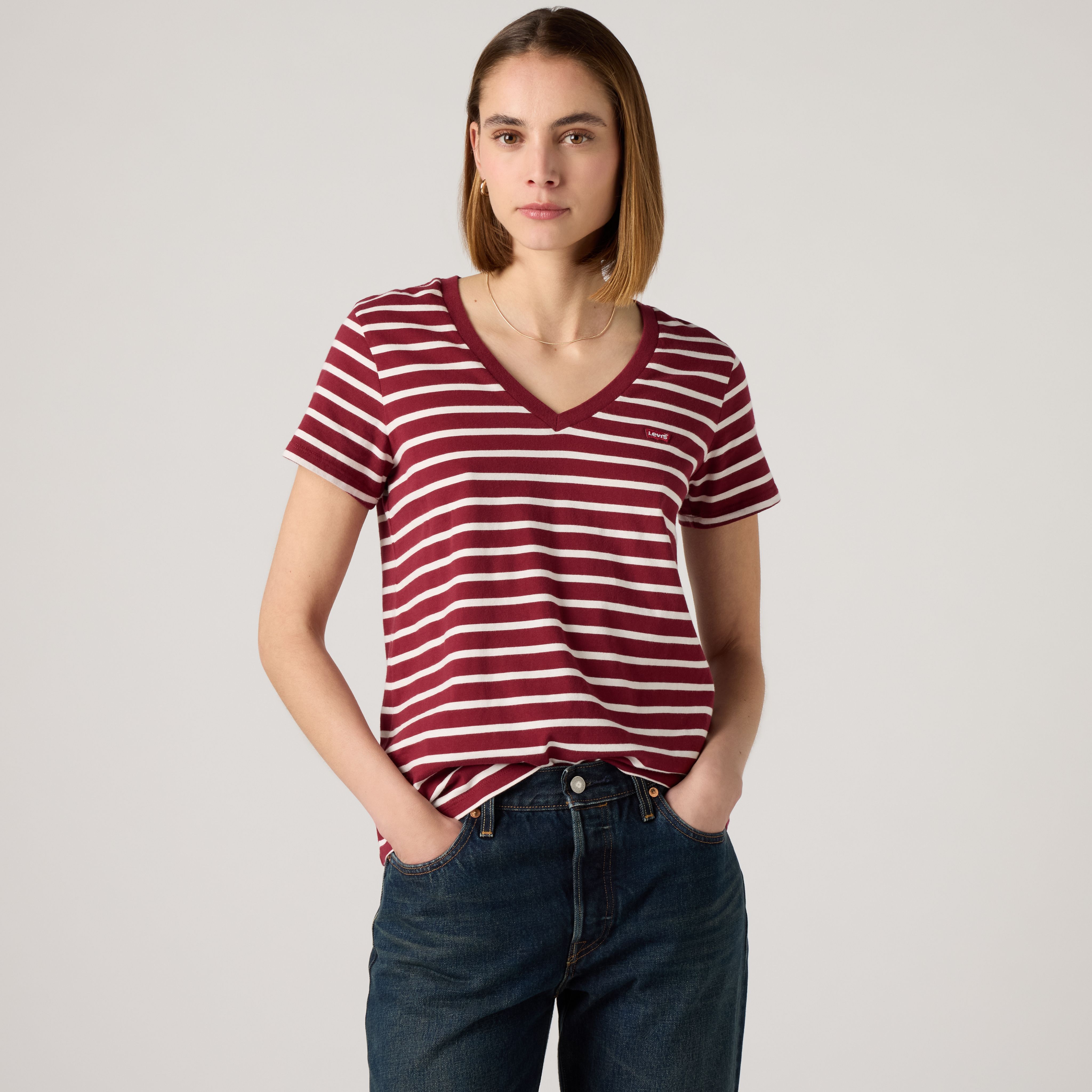 The Perfect V-Neck Tee 1