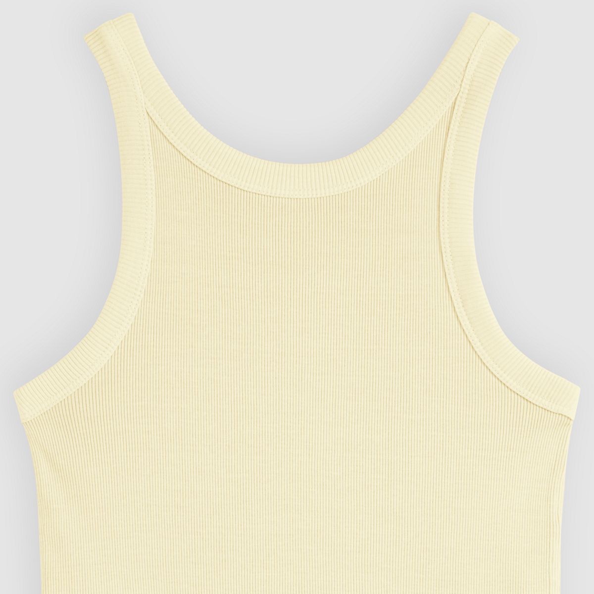 Essential Racer Tank — French Vanilla Garment Dye - Yellow