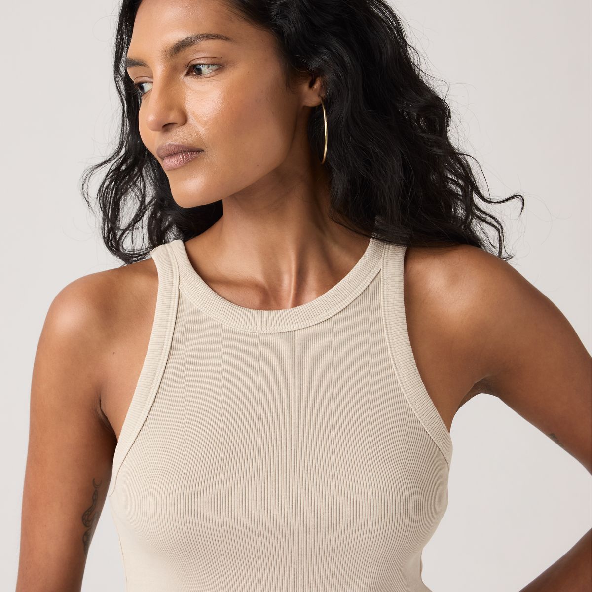 Essential Racer Tank — Garment Dye - Grey