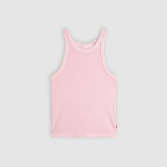 Essential Racer Tank — Garment Dye - Pink 5