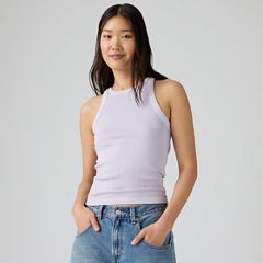 Essential Racer Tank — Garment Dye Lavender Blue - Purple 1