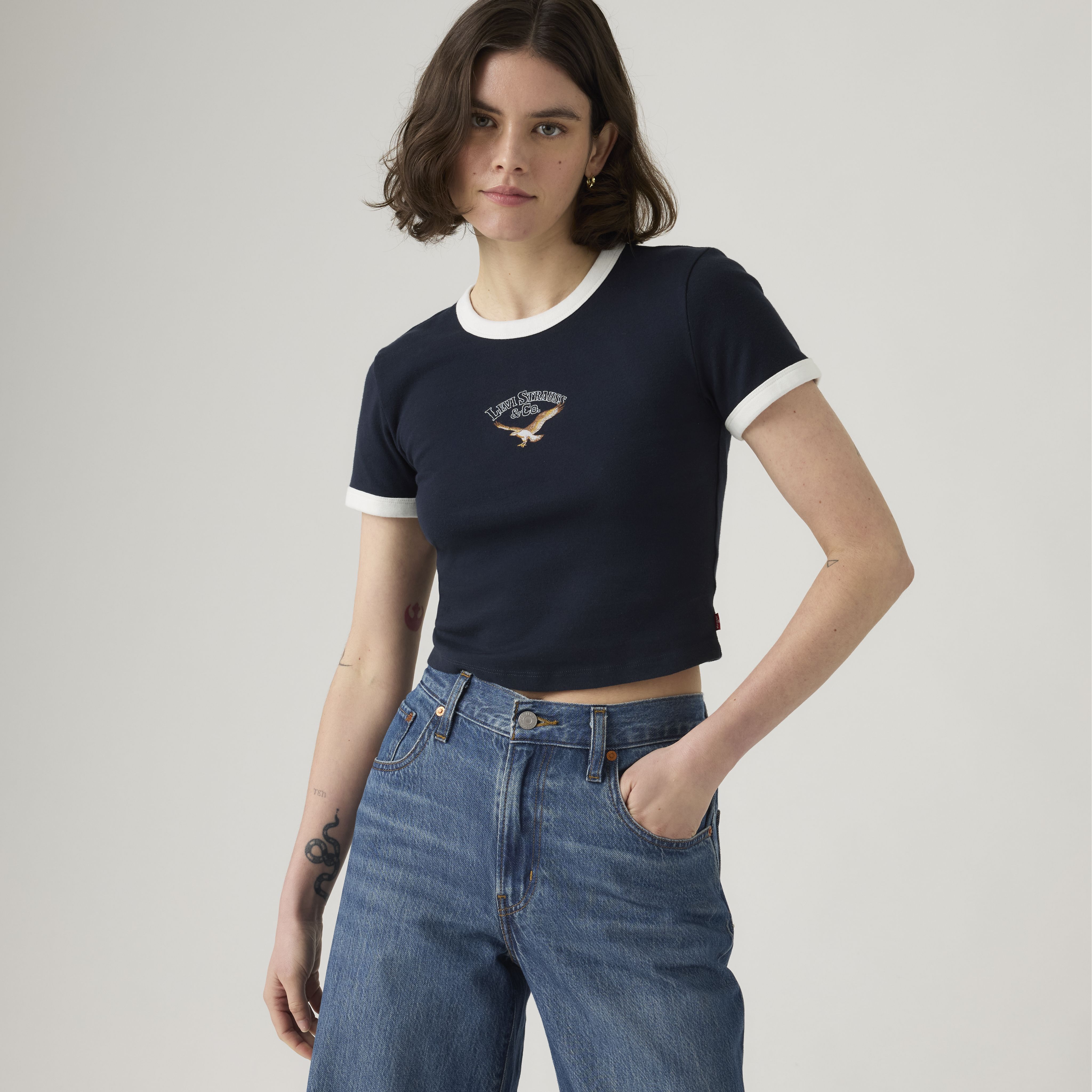 Graphic Ringer Mini T-Shirt 1