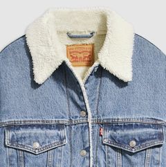 90s Sherpa Trucker Jacket — Inner Adventurer - Dark Wash 6