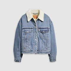 90s Sherpa Trucker Jacket — Inner Adventurer - Dark Wash 5