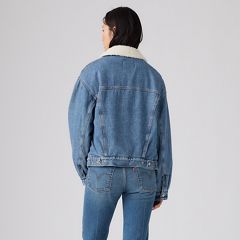 90s Sherpa Trucker Jacket — Inner Adventurer - Dark Wash 4