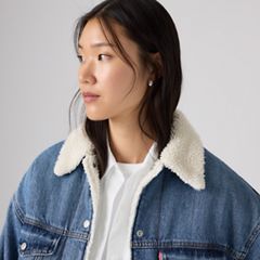 90s Sherpa Trucker Jacket — Inner Adventurer - Dark Wash 2