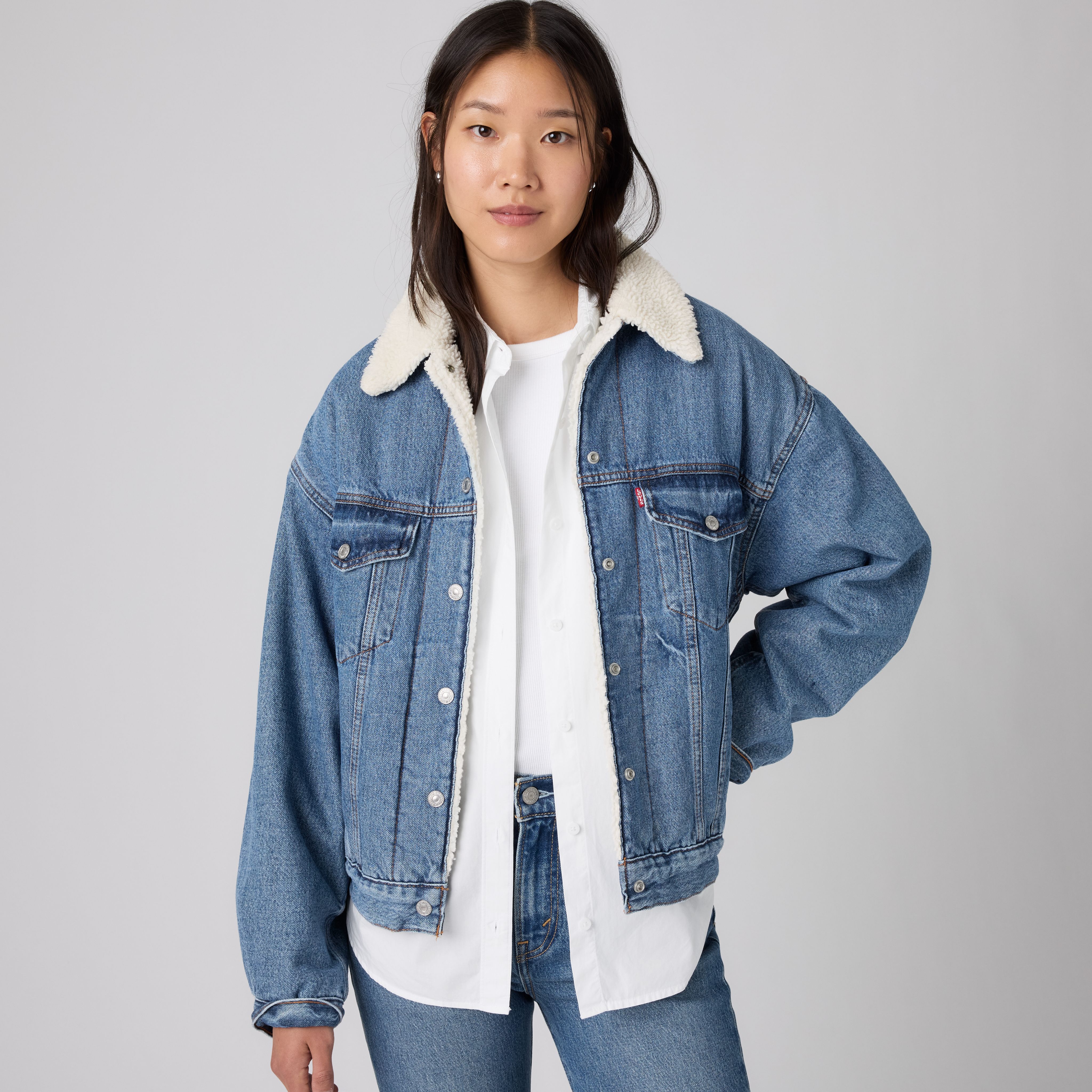 90s Sherpa Trucker Jacket 1