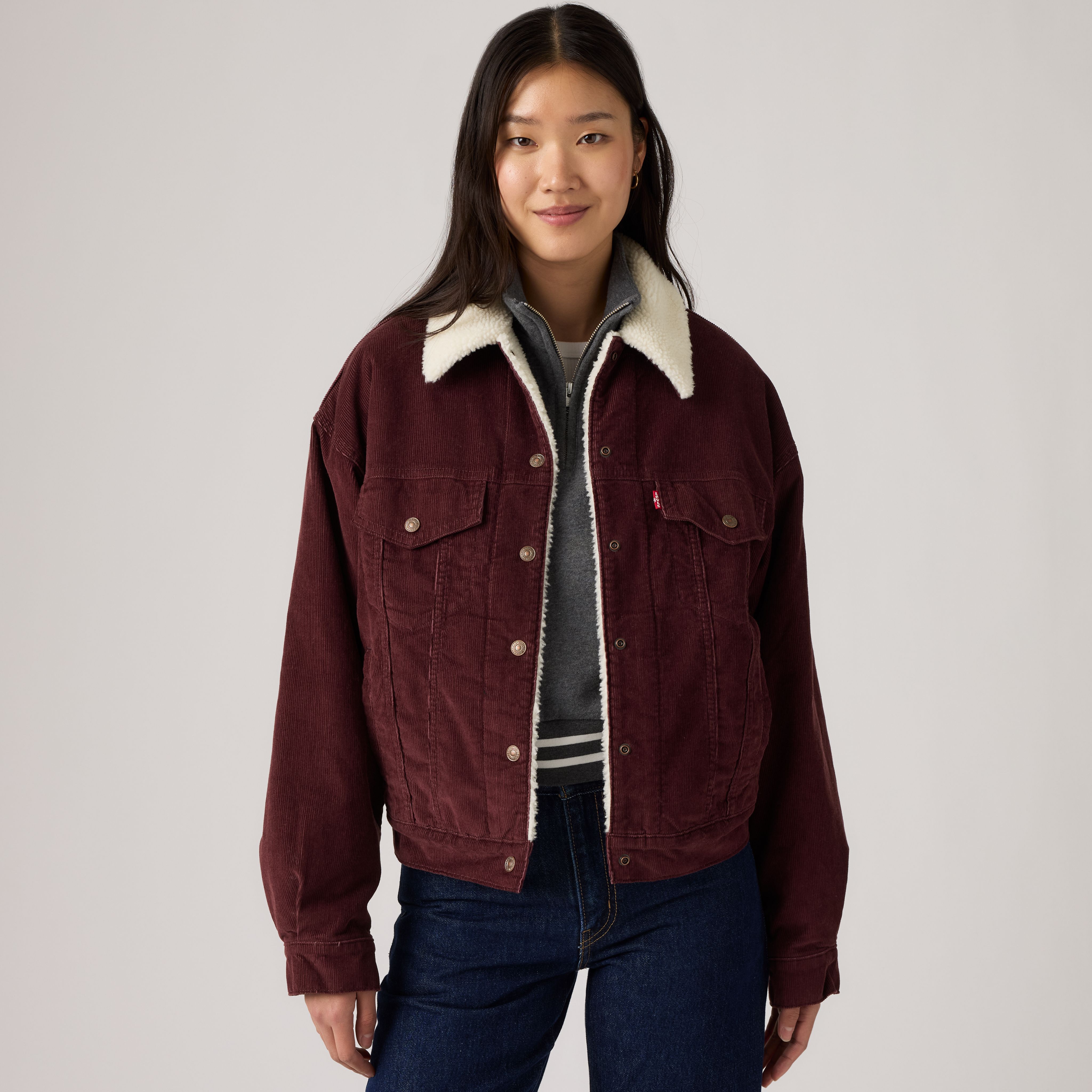 Corduroy '90s Sherpa Trucker Jacket 1
