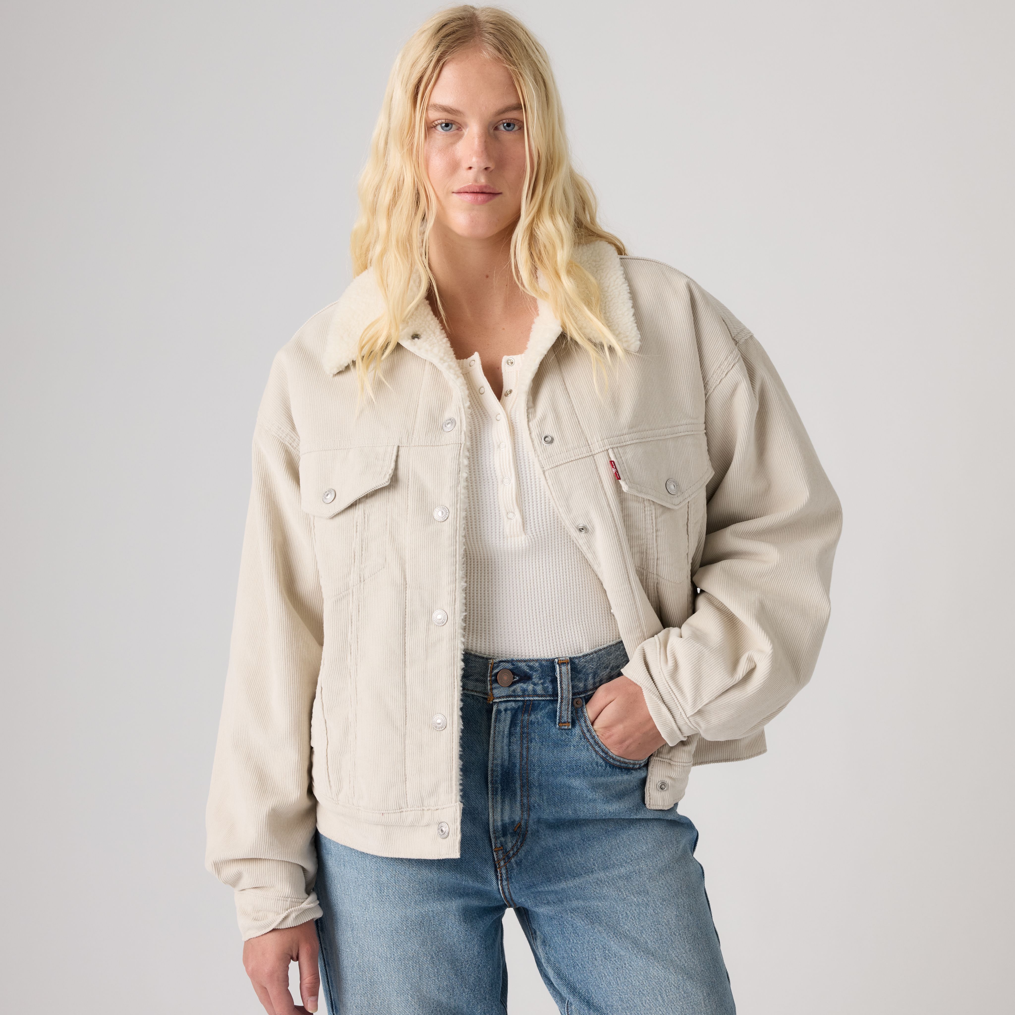 Corduroy '90s Sherpa Trucker Jacket 1