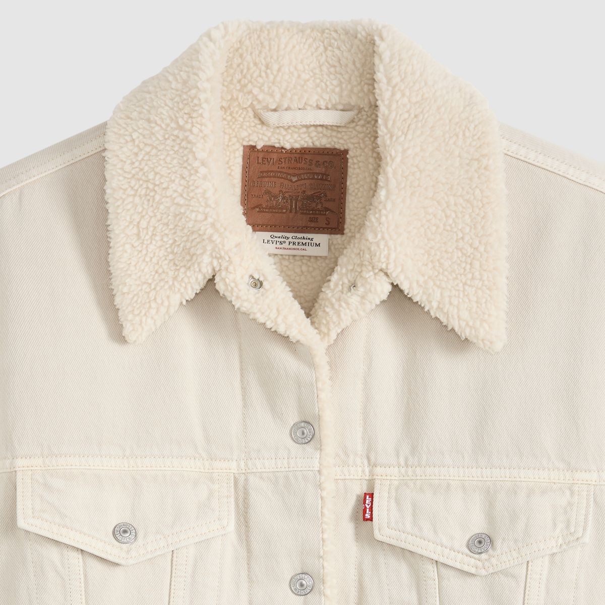 90s Sherpa Trucker Jacket — To The Bone - White