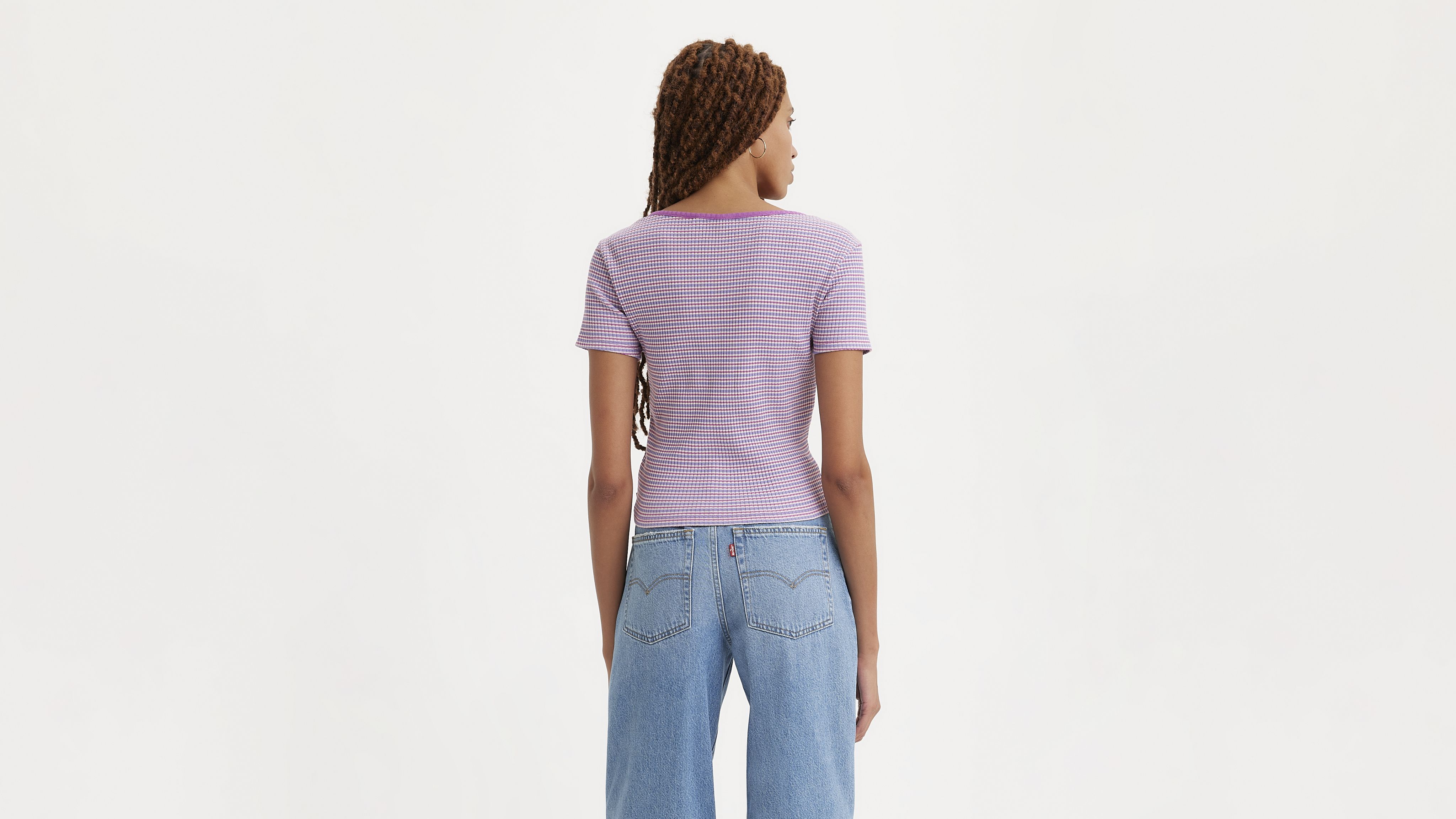 Short Sleeve Britt Snap Front Top 2