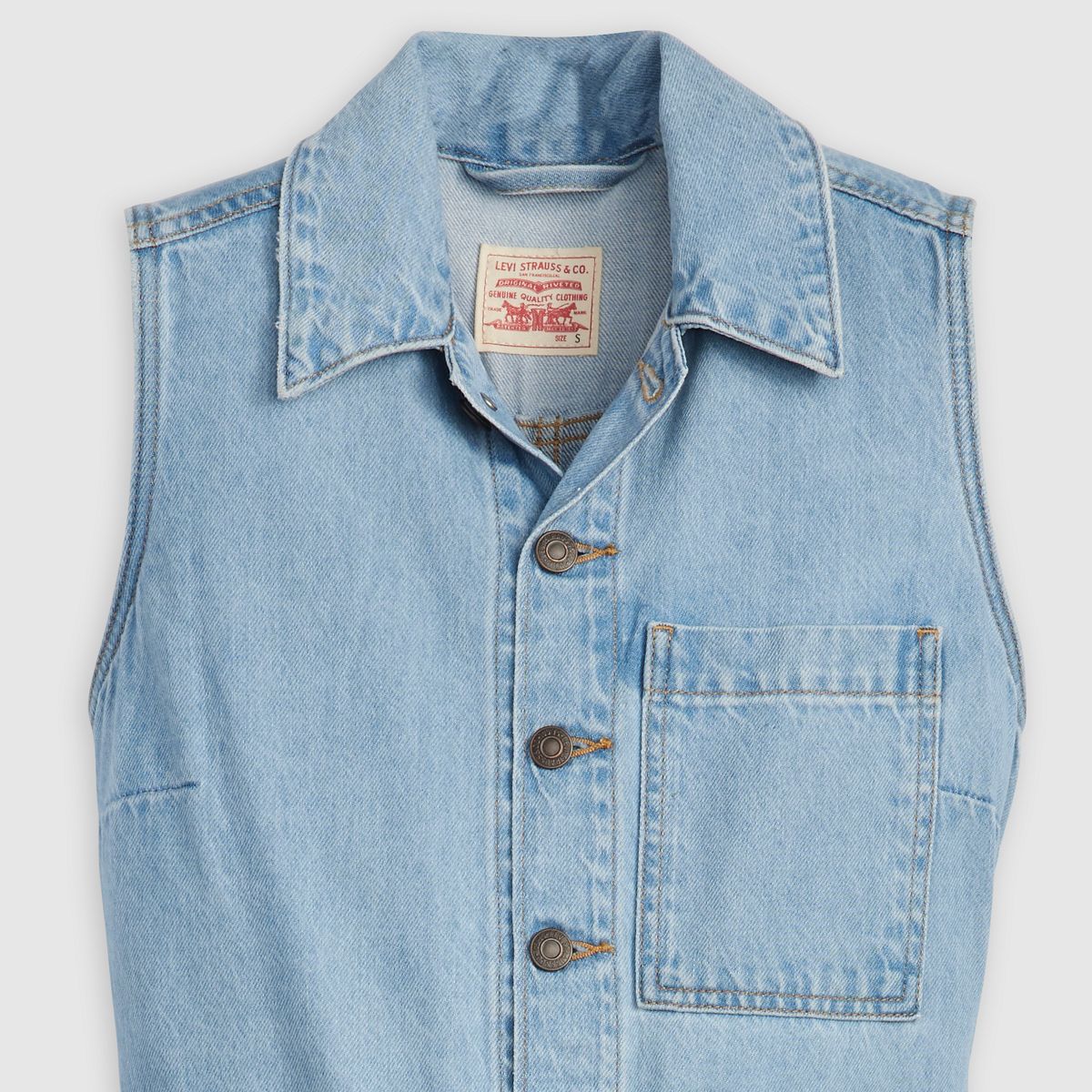 Lightweight Sleeveless Jumpsuit — Home Improvement Jum - Light Wash