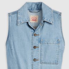 Lightweight Sleeveless Jumpsuit — Home Improvement Jum - Light Wash 7