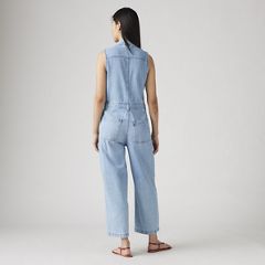 Lightweight Sleeveless Jumpsuit — Home Improvement Jum - Light Wash 3