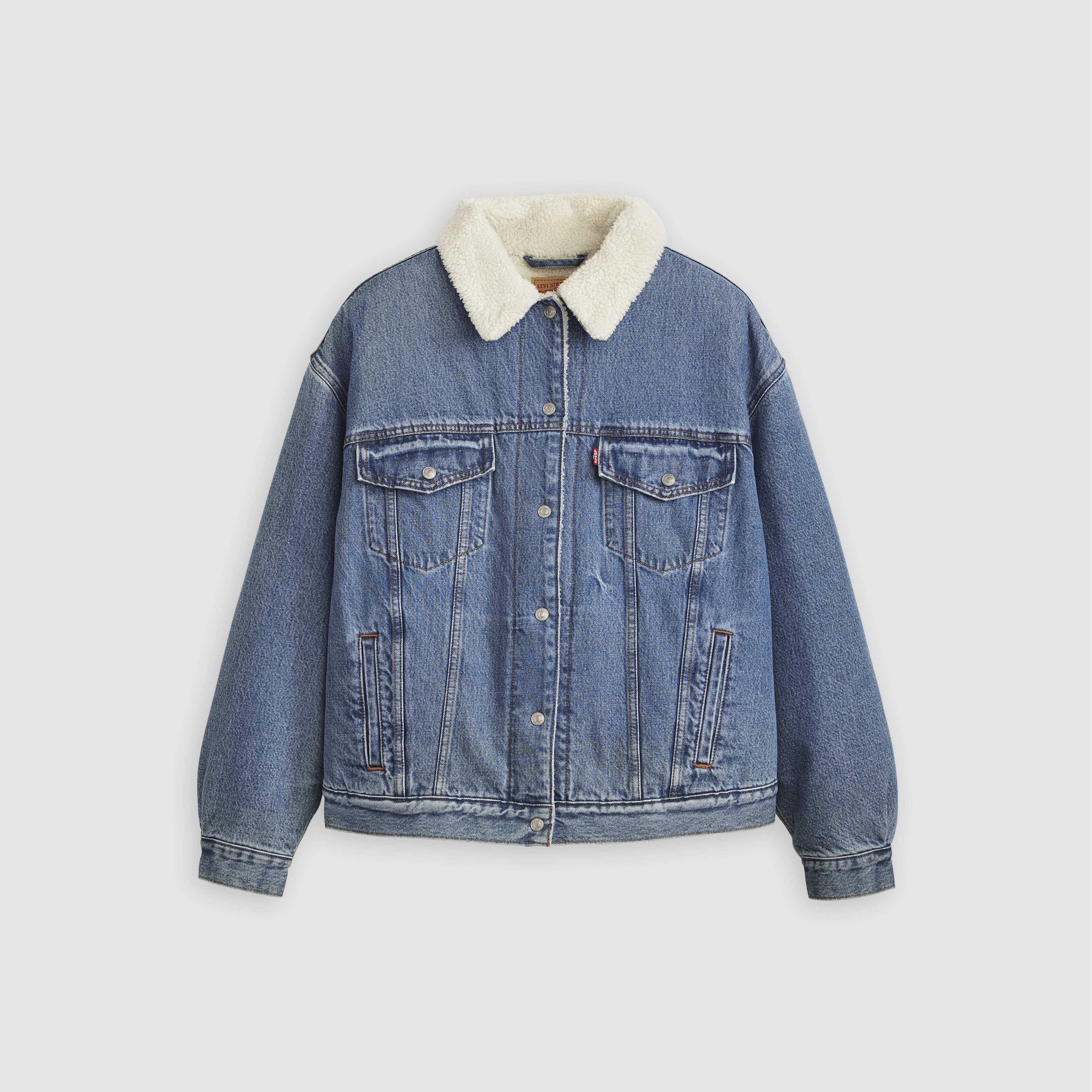 '90s Sherpa Trucker Jacket (Plus Size) 3