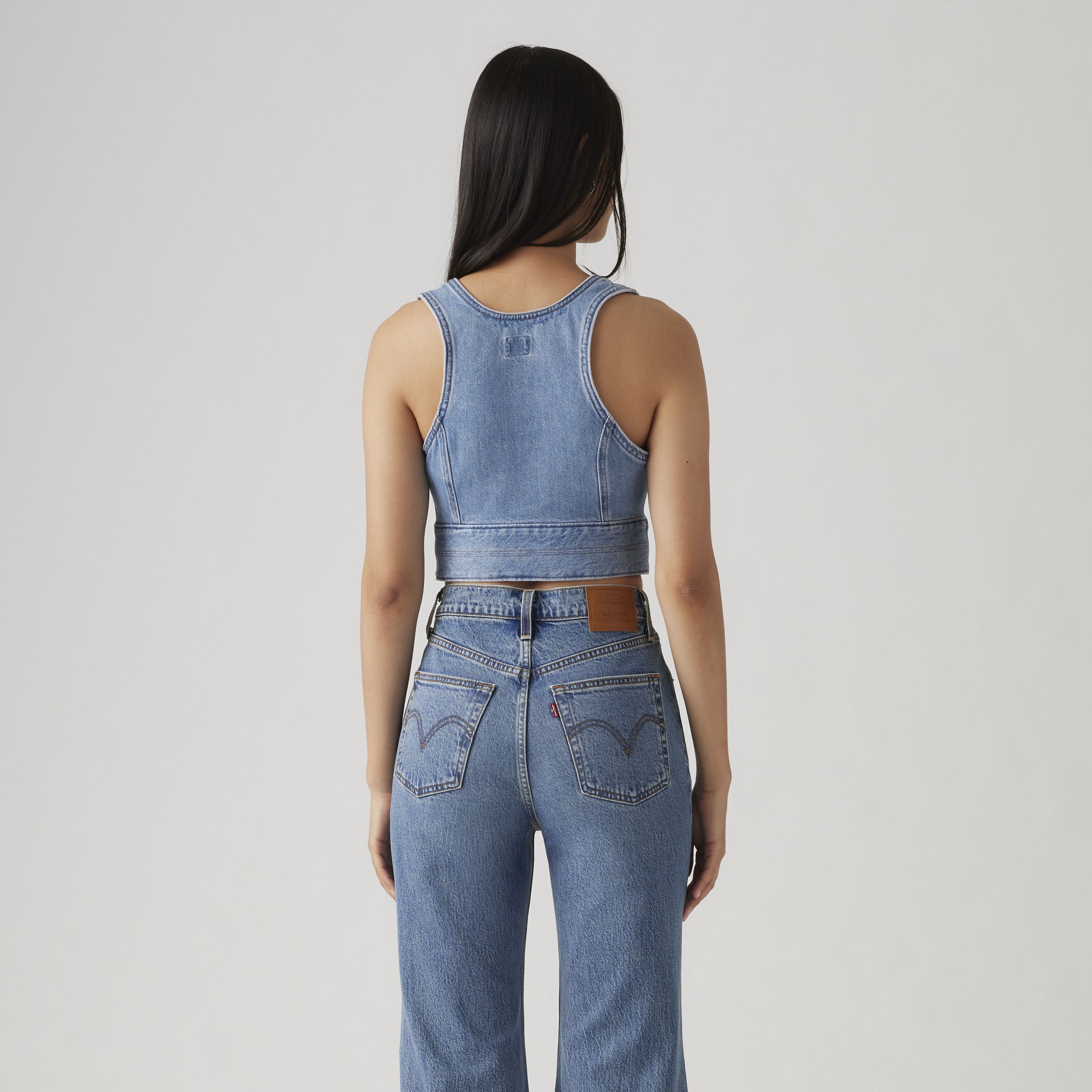 Raine Denim Crop Top 4