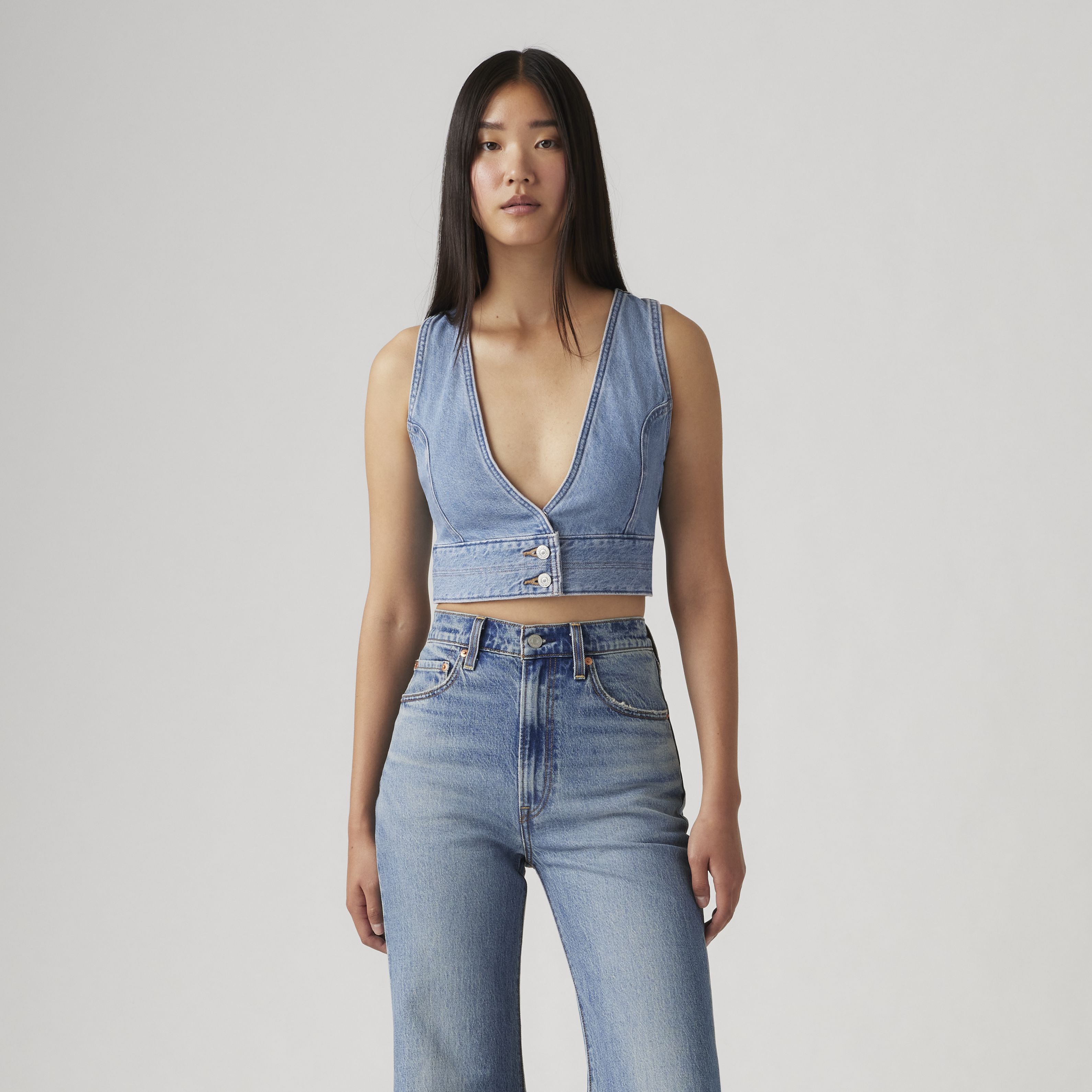 Raine Denim Crop Top 3