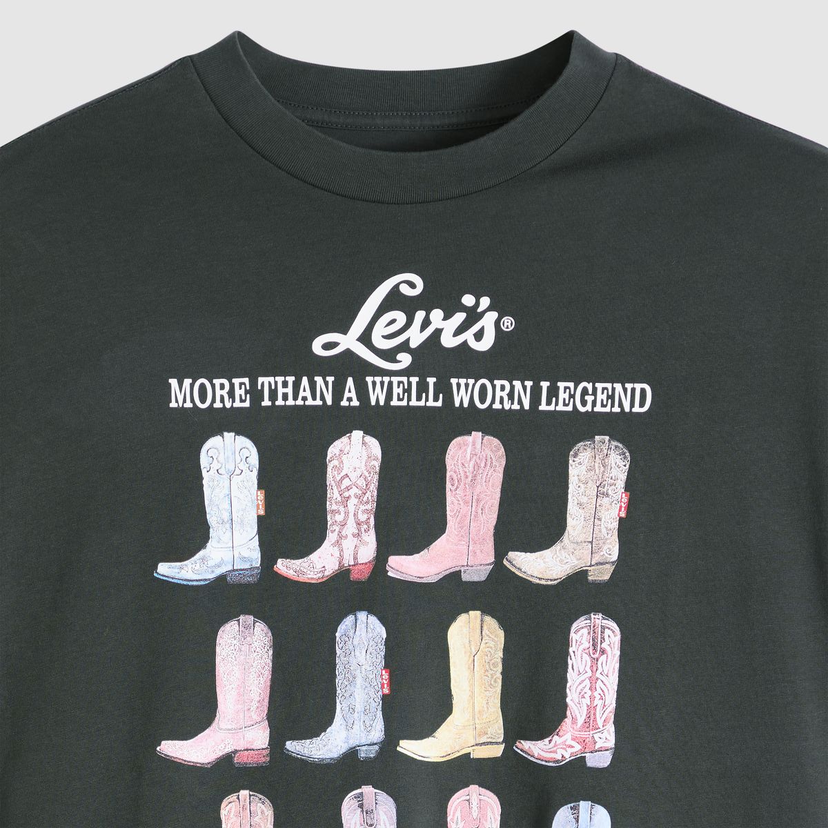 Graphic Logo Short Stack Tee — Tee All The Boots Pi - Black