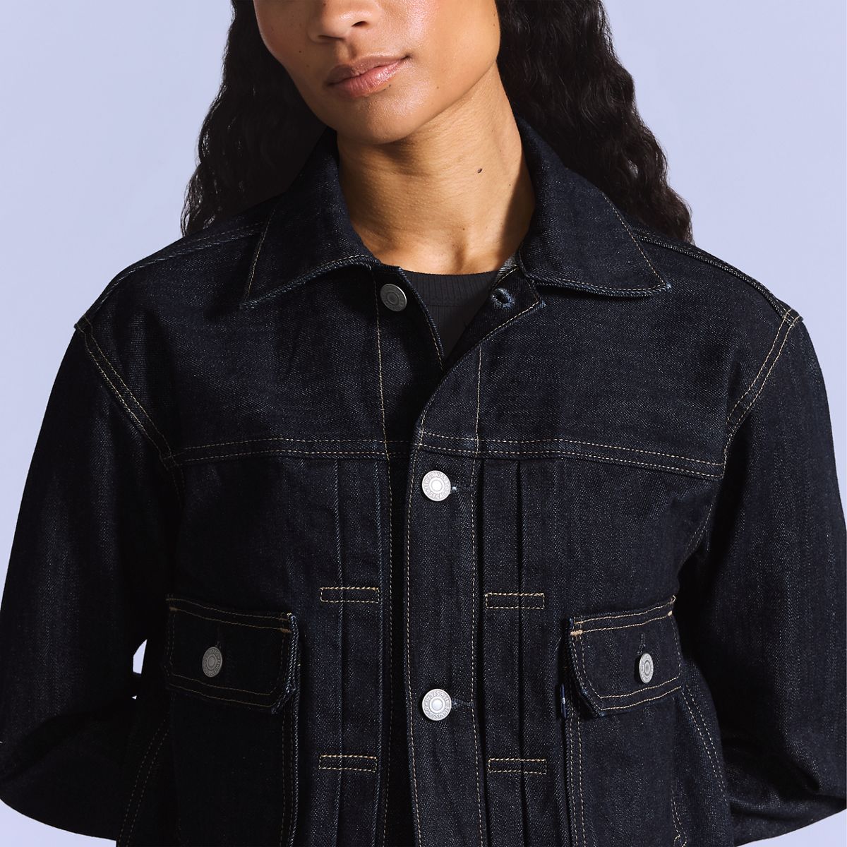 Women’s Type II Trucker Jacket — Moj Type 2 Dark Rinse - Dark Wash