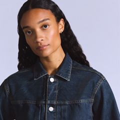 Women’s Type II Trucker Jacket — Doree Mij - Blue 4