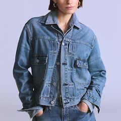Women’s Type II Trucker Jacket — Royal Wave MOJ - Blue 2