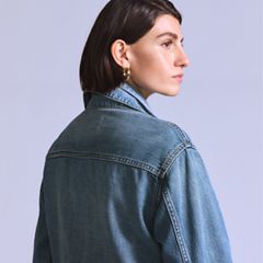 Women’s Type II Trucker Jacket — Royal Wave MOJ - Blue 3