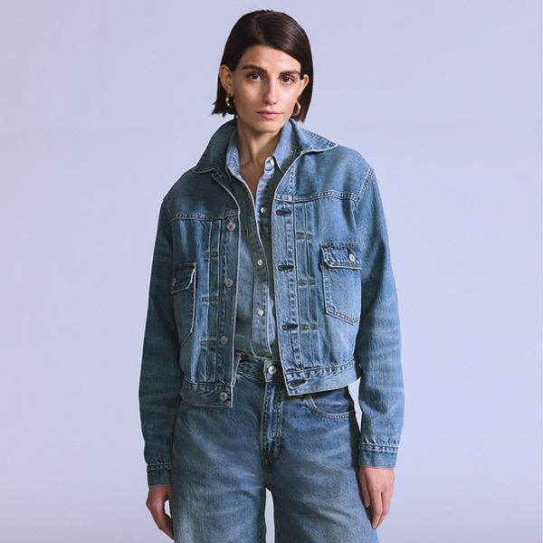 Women’s Type II Trucker Jacket — Royal Wave MOJ - Blue