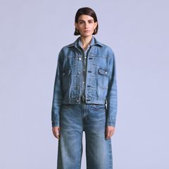Women’s Type II Trucker Jacket — Royal Wave MOJ - Blue 4