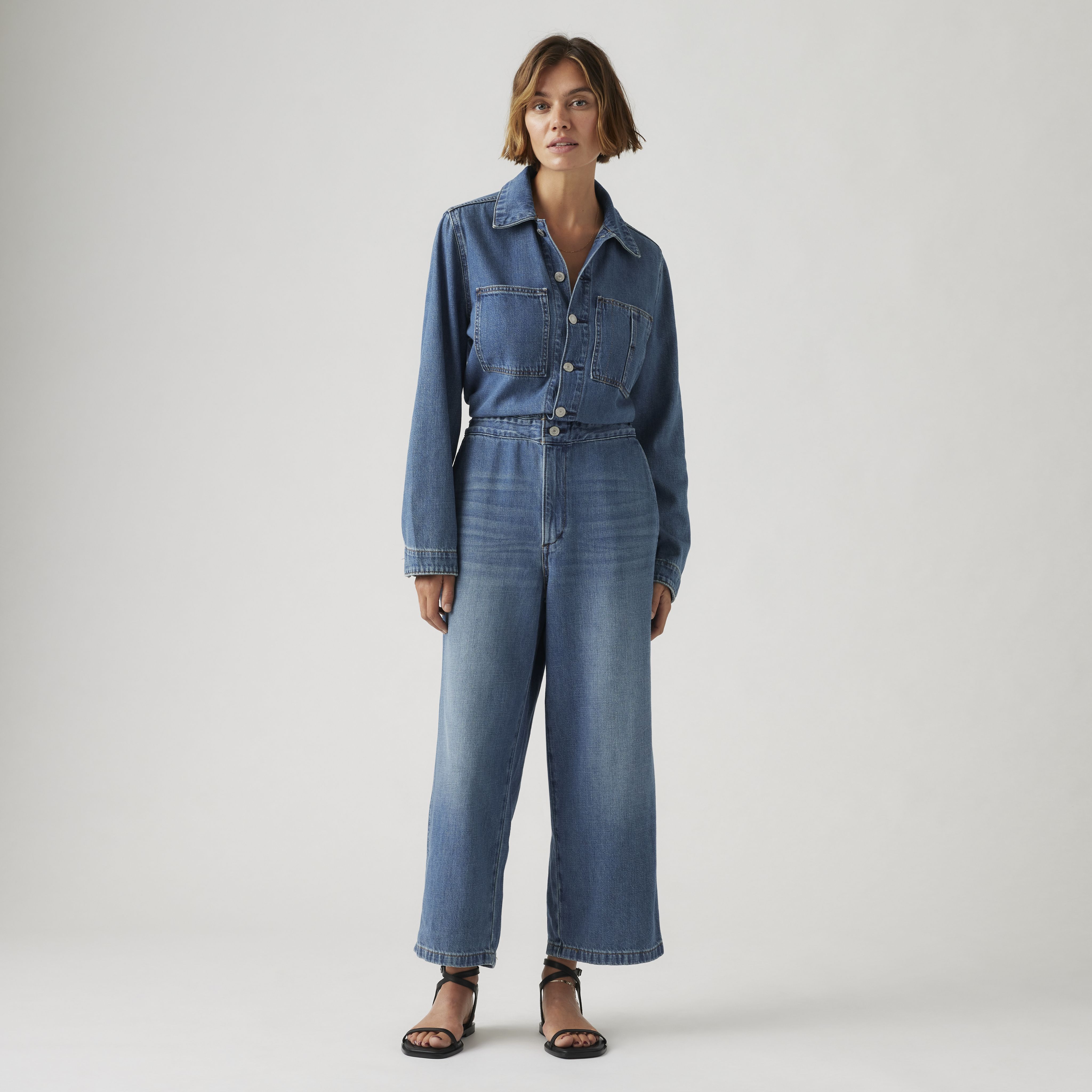 Linen+ Denim Iconic Jumpsuit 5