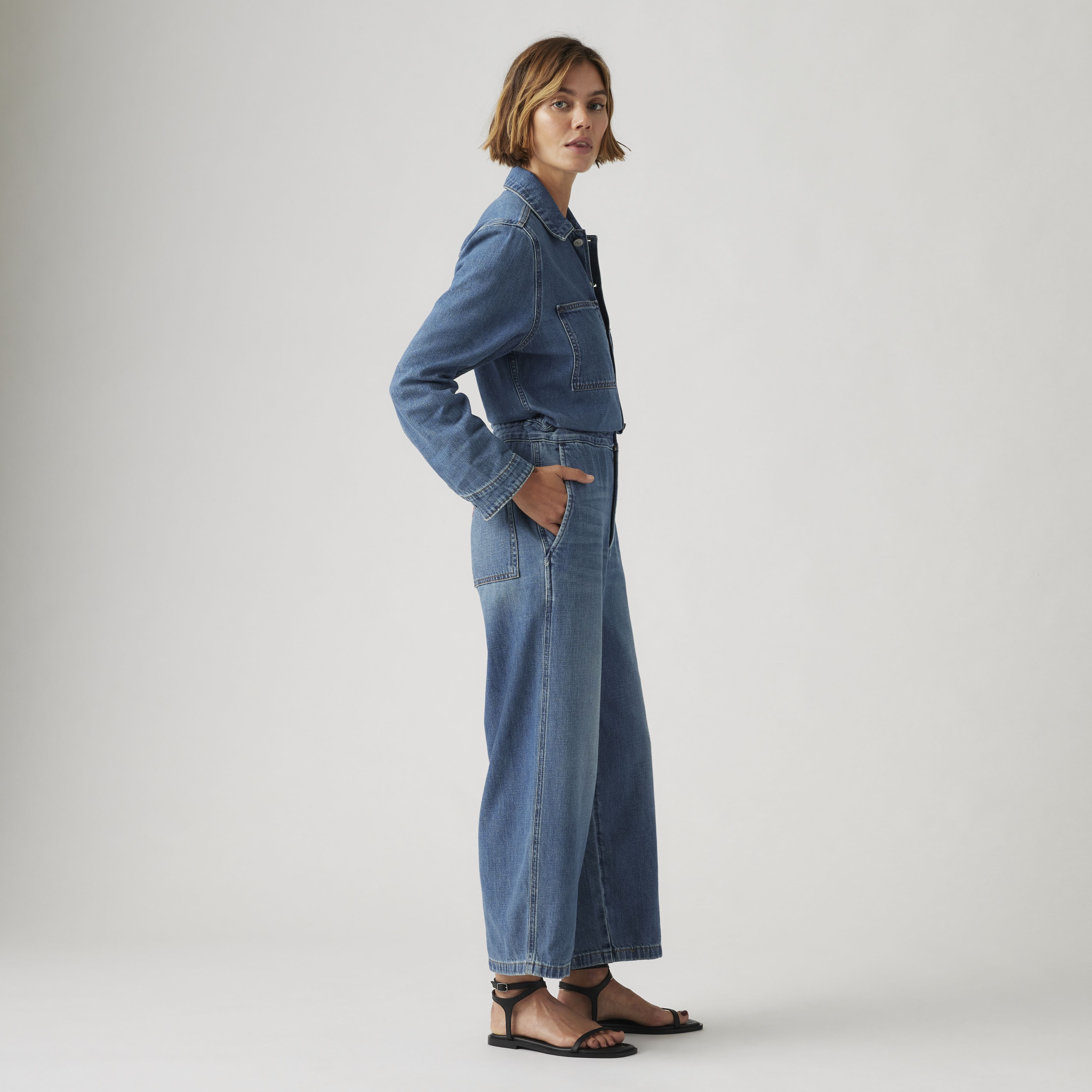 Linen+ Denim Iconic Jumpsuit 4