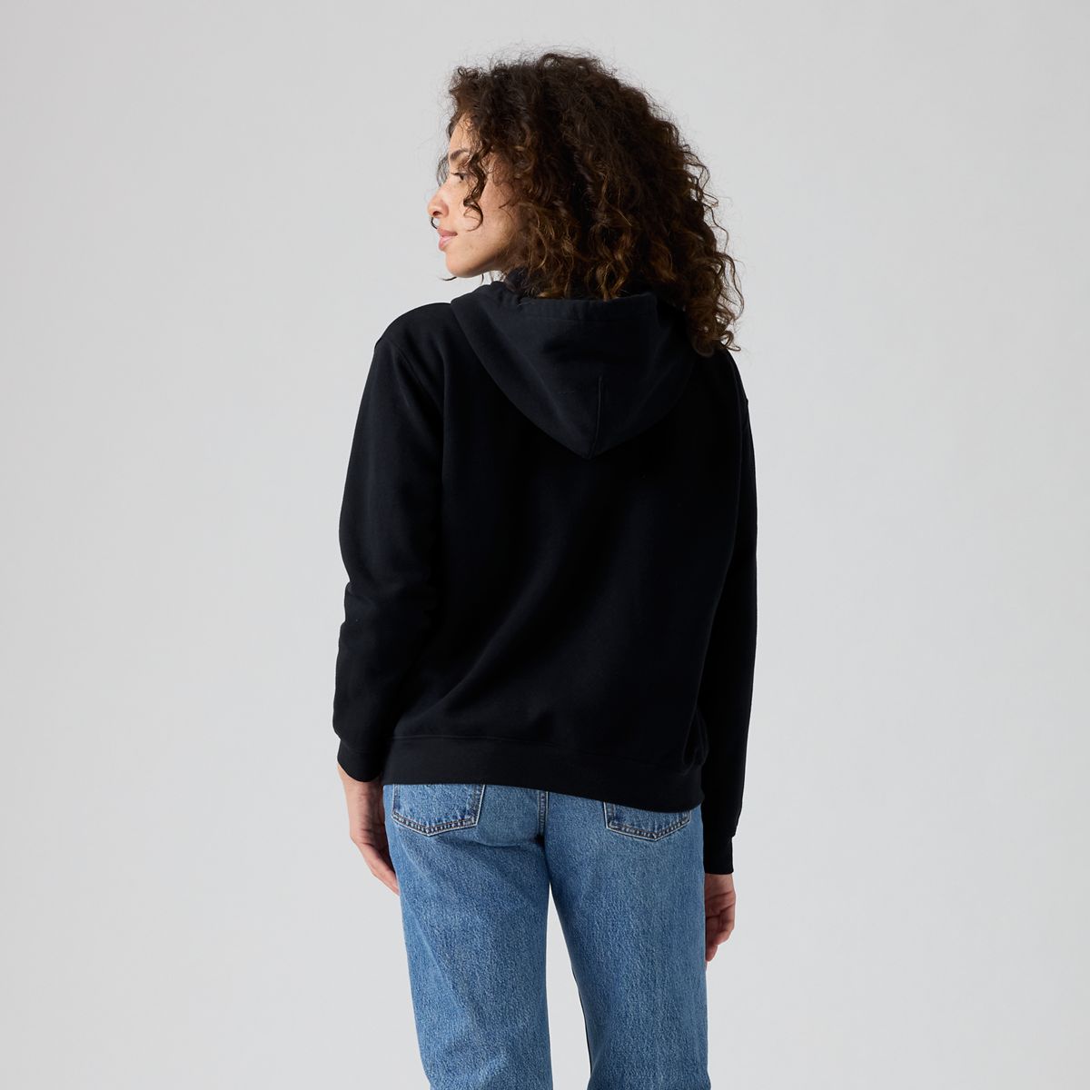 Everyday Zip-Up Hoodie Sweatshirt — Caviar - Black