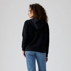 Everyday Zip-Up Hoodie Sweatshirt — Caviar - Black 3